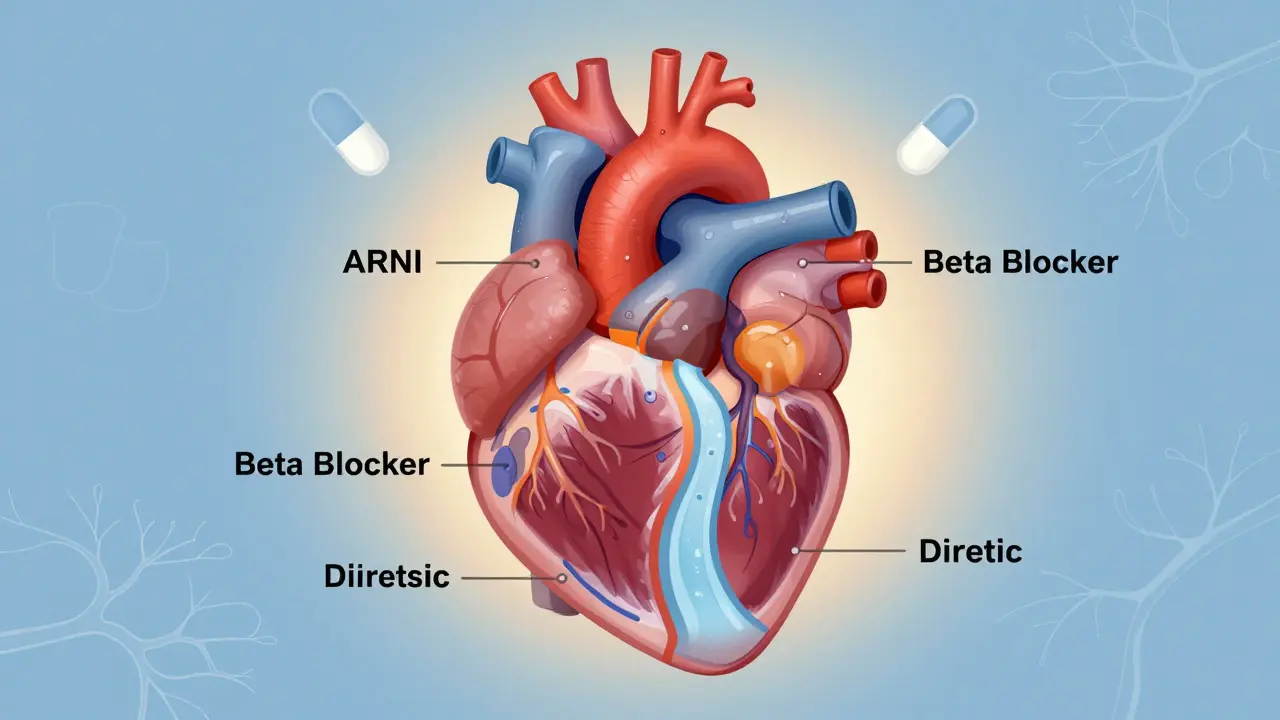 Heart Failure Medications: ACEIs, ARNI, Beta Blockers, and Diuretics Explained