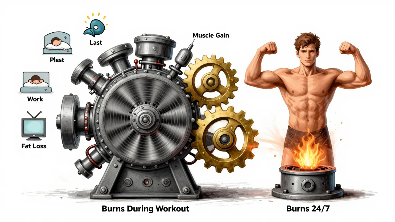 Human body as an engine with cardio and strength training as two different energy systems.