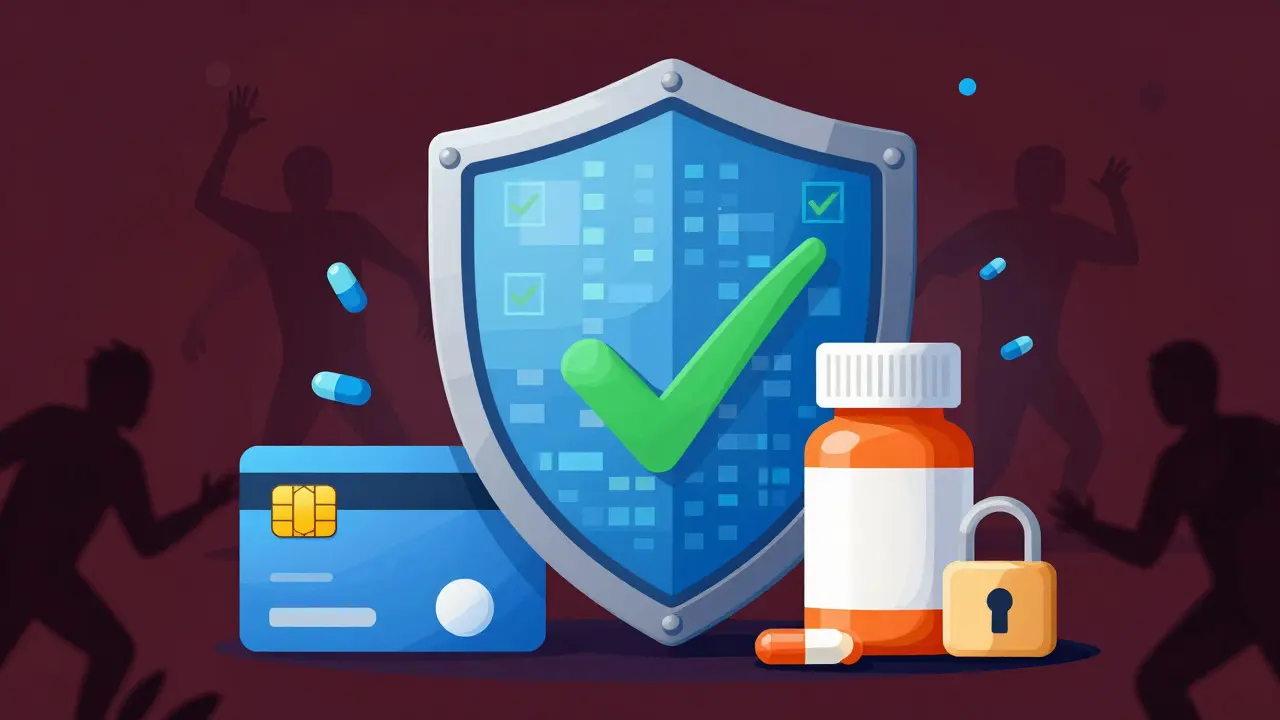 Digital shield protecting medication from online scams and fake pharmacies